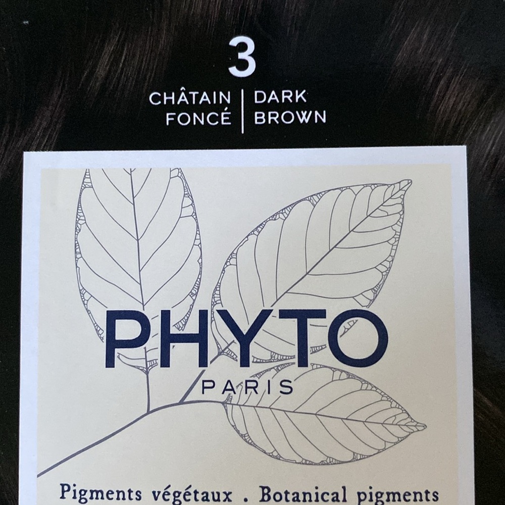3 boxes Phyto Hair Dye Color #3 Dark Brown - Picture 2 of 3